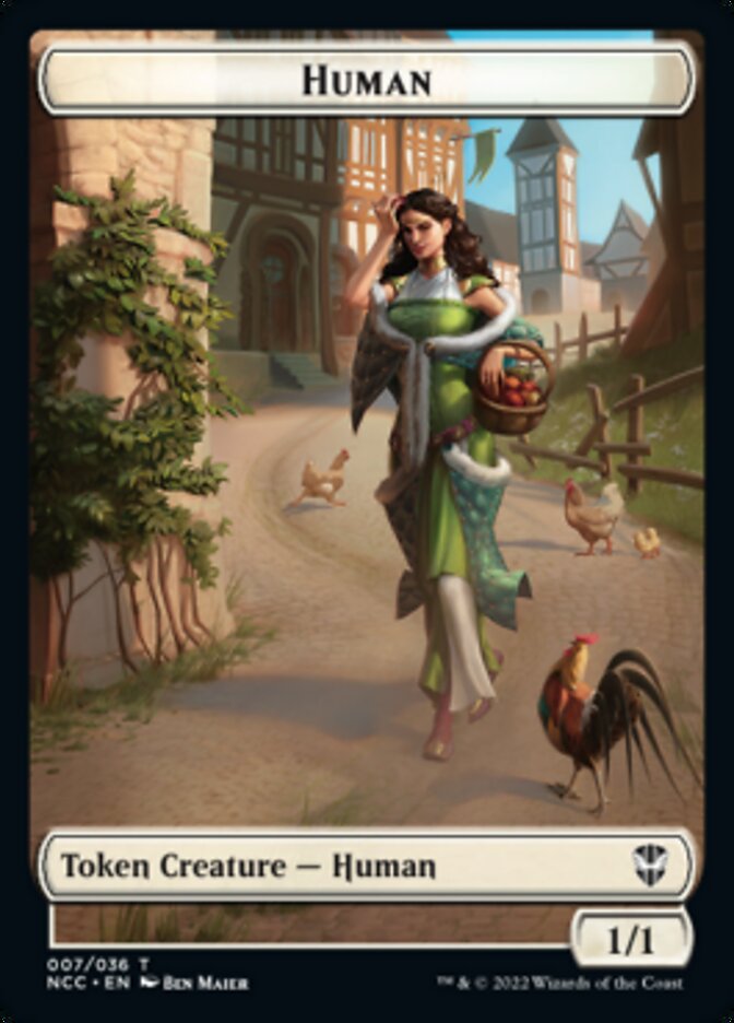 Eldrazi Spawn // Human Double-sided Token [Streets of New Capenna Commander Tokens] | Mindsight Gaming