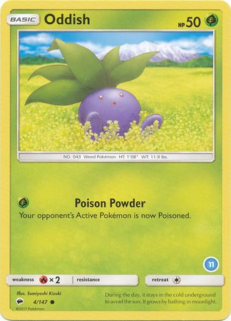 Oddish (4/147) (Deck Exclusive #11) [Sun & Moon: Trainer Kit - Alolan Ninetales] | Mindsight Gaming