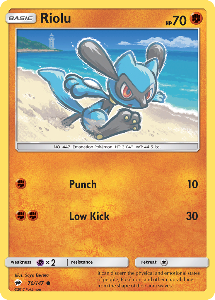 Riolu (70/147) [Sun & Moon: Burning Shadows] | Mindsight Gaming