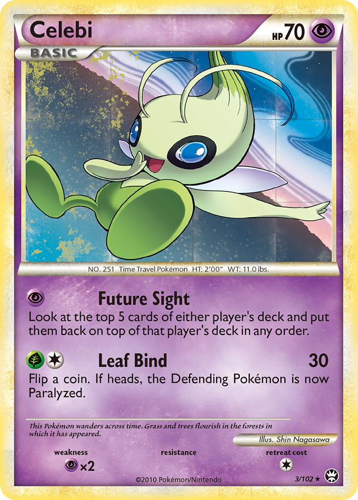 Celebi (3/102) [HeartGold & SoulSilver: Triumphant] | Mindsight Gaming