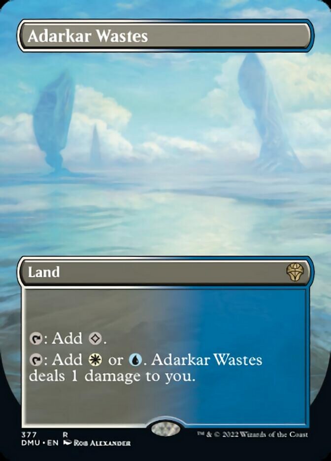 Adarkar Wastes (Borderless Alternate Art) [Dominaria United] | Mindsight Gaming