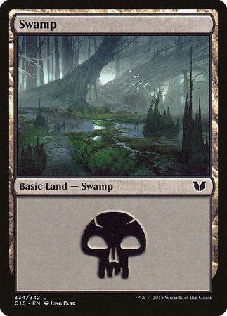 Swamp (334) [Commander 2015] | Mindsight Gaming