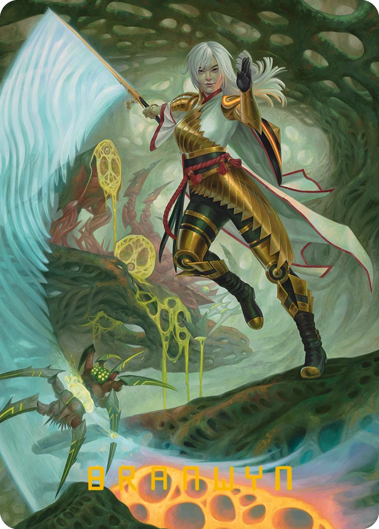 The Eternal Wanderer Art Card (Gold-Stamped Signature) [Phyrexia: All Will Be One Art Series] | Mindsight Gaming