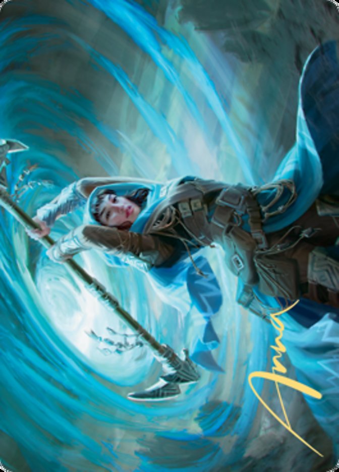 Sea Gate Stormcaller Art Card (Gold-Stamped Signature) [Zendikar Rising Art Series] | Mindsight Gaming