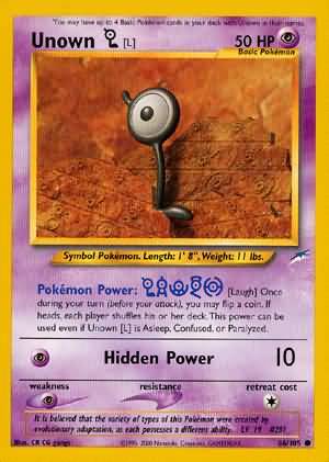 Unown [L] (86/105) [Neo Destiny Unlimited] | Mindsight Gaming