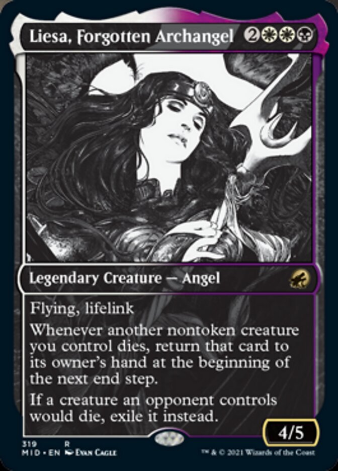 Liesa, Forgotten Archangel (Showcase Eternal Night) [Innistrad: Midnight Hunt] | Mindsight Gaming