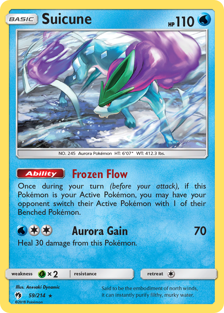 Suicune (59/214) [Sun & Moon: Lost Thunder] | Mindsight Gaming