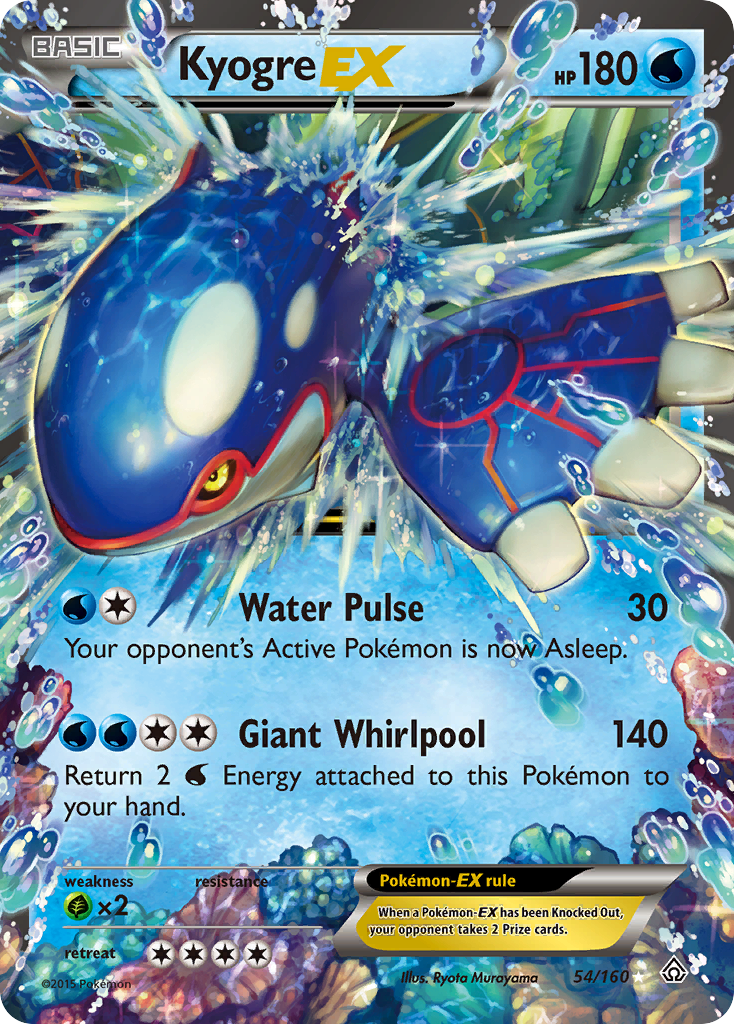 Kyogre EX (54/160) [XY: Primal Clash] | Mindsight Gaming