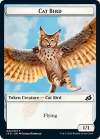 Cat Bird // Human Soldier (004) Double-sided Token [Ikoria: Lair of Behemoths Tokens] | Mindsight Gaming