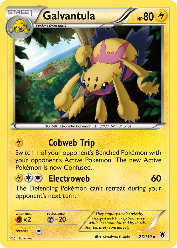 Galvantula(27/119) (Theme Deck Exclusive) [XY: Phantom Forces] | Mindsight Gaming