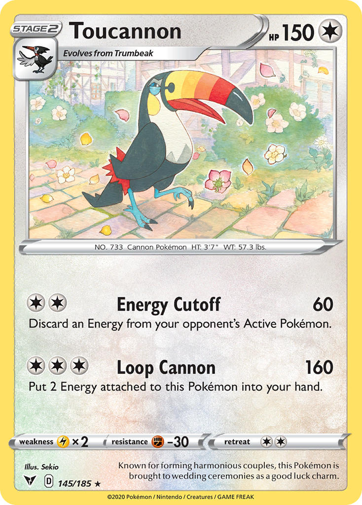 Toucannon (145/185) [Sword & Shield: Vivid Voltage] | Mindsight Gaming