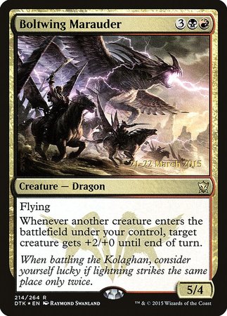 Boltwing Marauder [Dragons of Tarkir Promos] | Mindsight Gaming