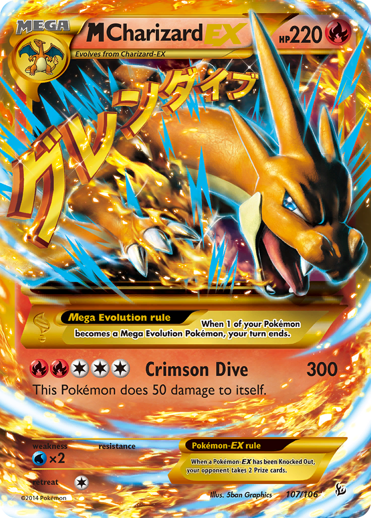 M Charizard EX (107/106) [XY: Flashfire] | Mindsight Gaming