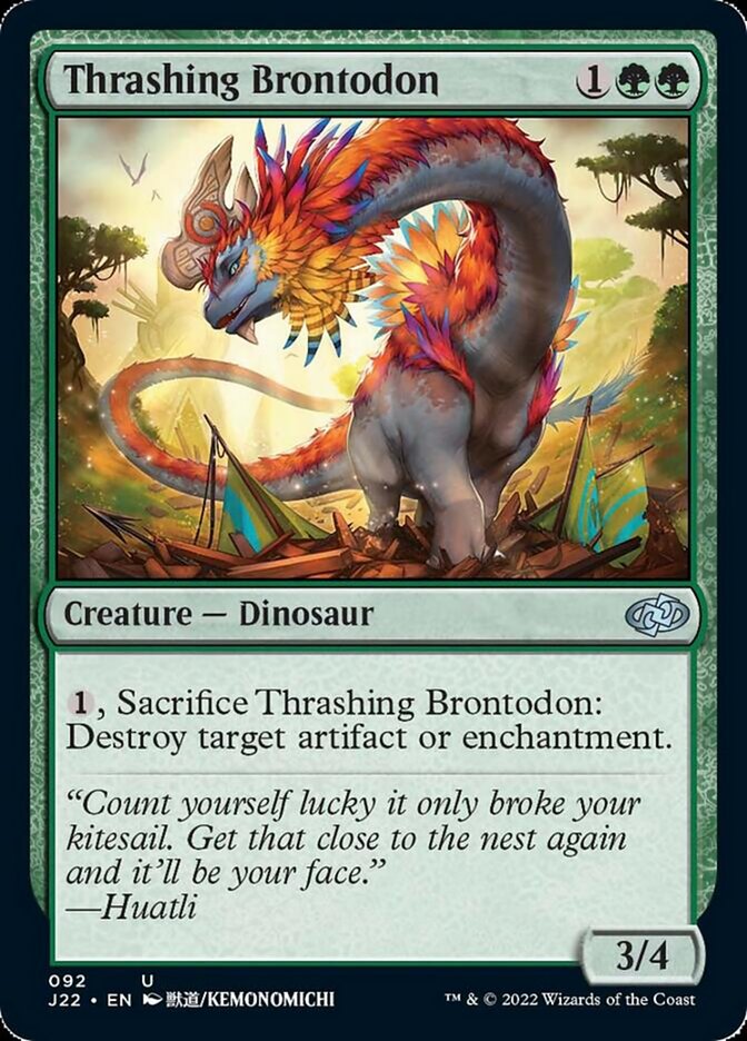 Thrashing Brontodon [Jumpstart 2022] | Mindsight Gaming