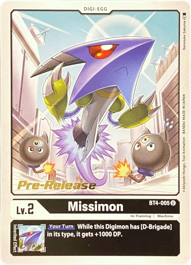 Missimon [BT4-005] [Great Legend Pre-Release Promos] | Mindsight Gaming