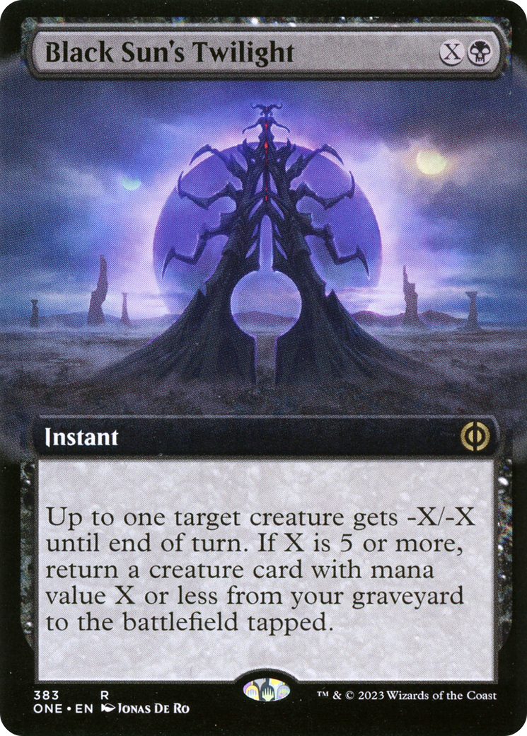 Black Sun's Twilight (Extended Art) [Phyrexia: All Will Be One] | Mindsight Gaming