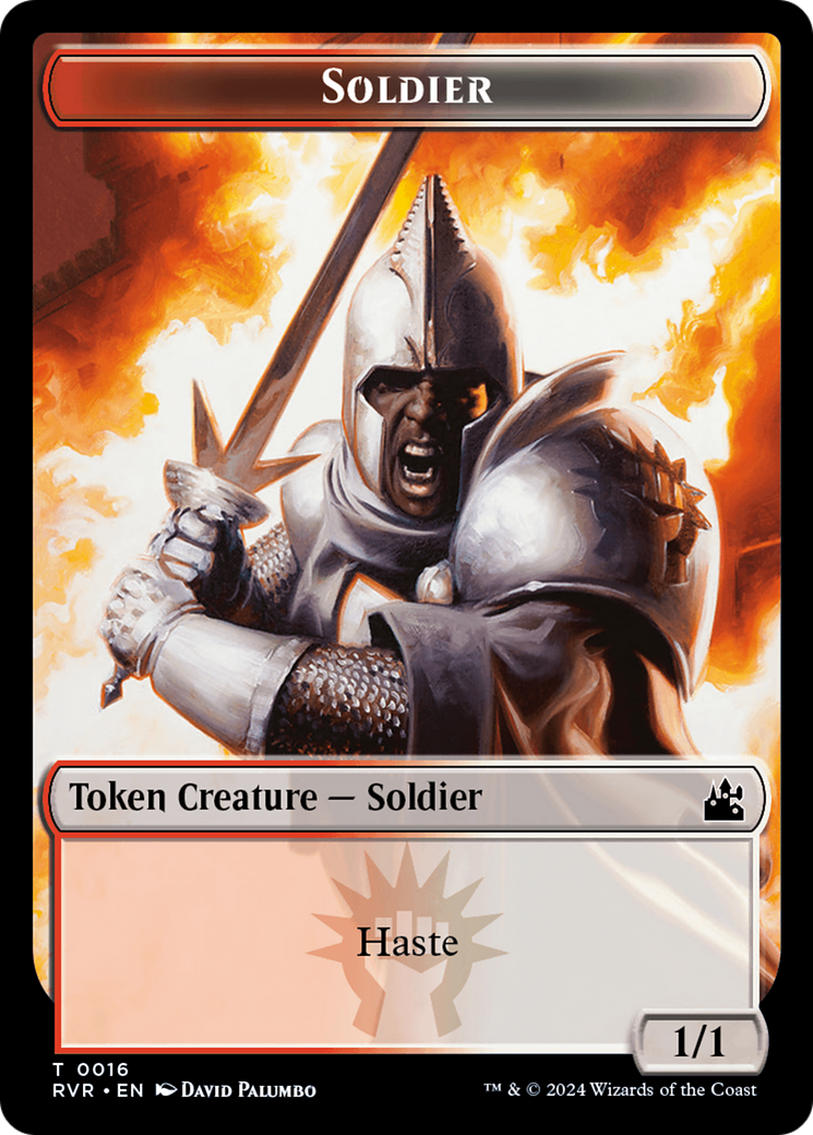 Soldier Token [Ravnica Remastered Tokens] | Mindsight Gaming