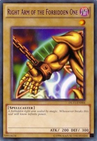 Right Arm of the Forbidden One (Purple) [DL11-EN004] Rare | Mindsight Gaming