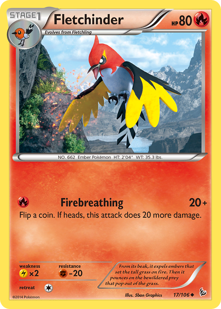 Fletchinder (17/106) [XY: Flashfire] | Mindsight Gaming