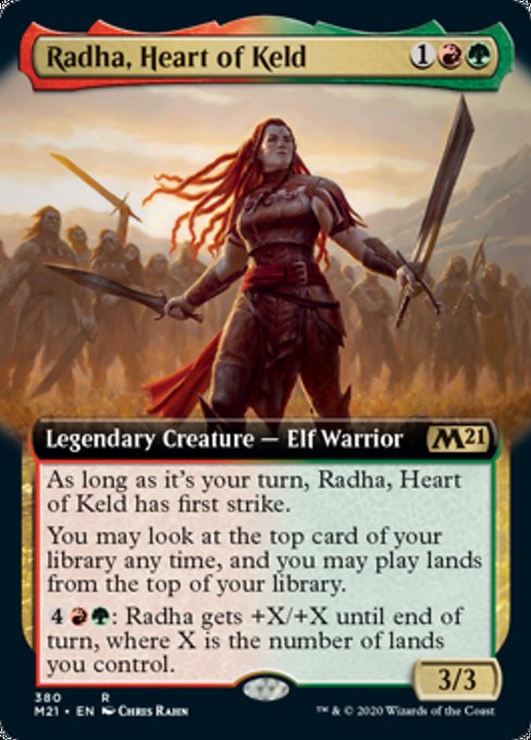 Radha, Heart of Keld (Extended Art) [Core Set 2021] | Mindsight Gaming