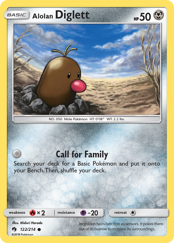 Alolan Diglett (122/214) [Sun & Moon: Lost Thunder] | Mindsight Gaming