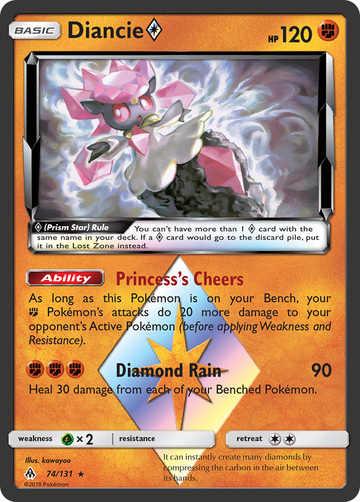 Diancie (74/131) (Prism Star) [Sun & Moon: Forbidden Light] | Mindsight Gaming