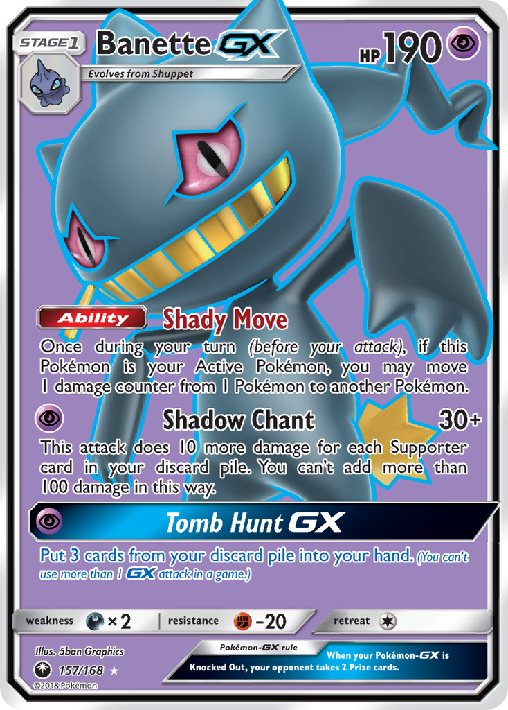 Banette GX (157/168) [Sun & Moon: Celestial Storm] | Mindsight Gaming