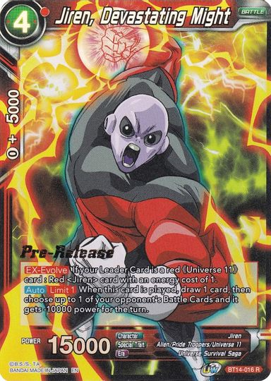 Jiren, Devastating Might (BT14-016) [Cross Spirits Prerelease Promos] | Mindsight Gaming