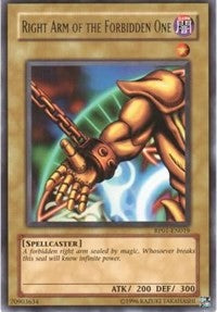 Right Arm of the Forbidden One [RP01-EN019] Rare | Mindsight Gaming