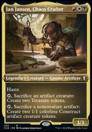 Jan Jansen, Chaos Crafter (Foil Etched) [Commander Legends: Battle for Baldur's Gate] | Mindsight Gaming