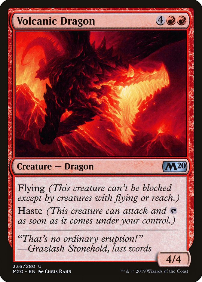 Volcanic Dragon [Core Set 2020] | Mindsight Gaming