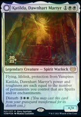 Katilda, Dawnhart Martyr // Katilda's Rising Dawn [Innistrad: Crimson Vow Prerelease Promos] | Mindsight Gaming