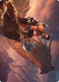 Dragonkin Berserker Art Card [Kaldheim: Art Series] | Mindsight Gaming