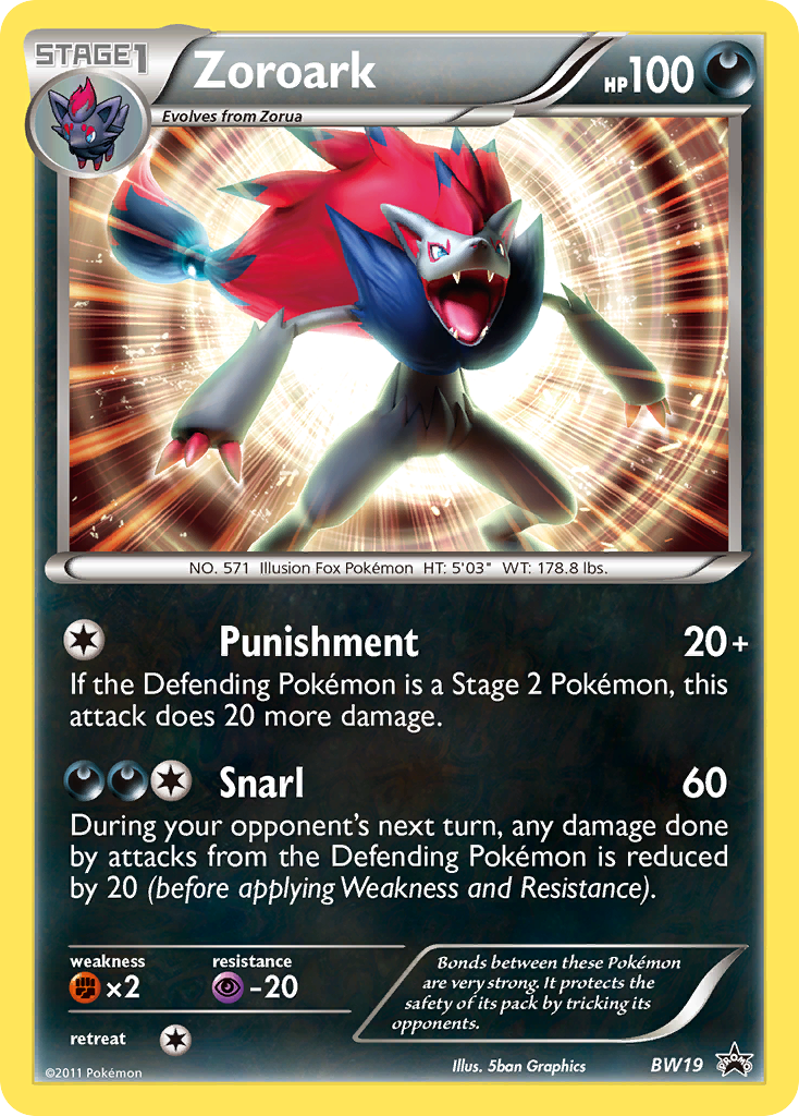 Zoroark (BW19) [Black & White: Black Star Promos] | Mindsight Gaming