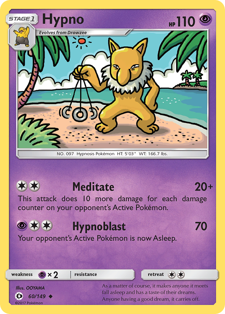 Hypno (60/149) [Sun & Moon: Base Set] | Mindsight Gaming