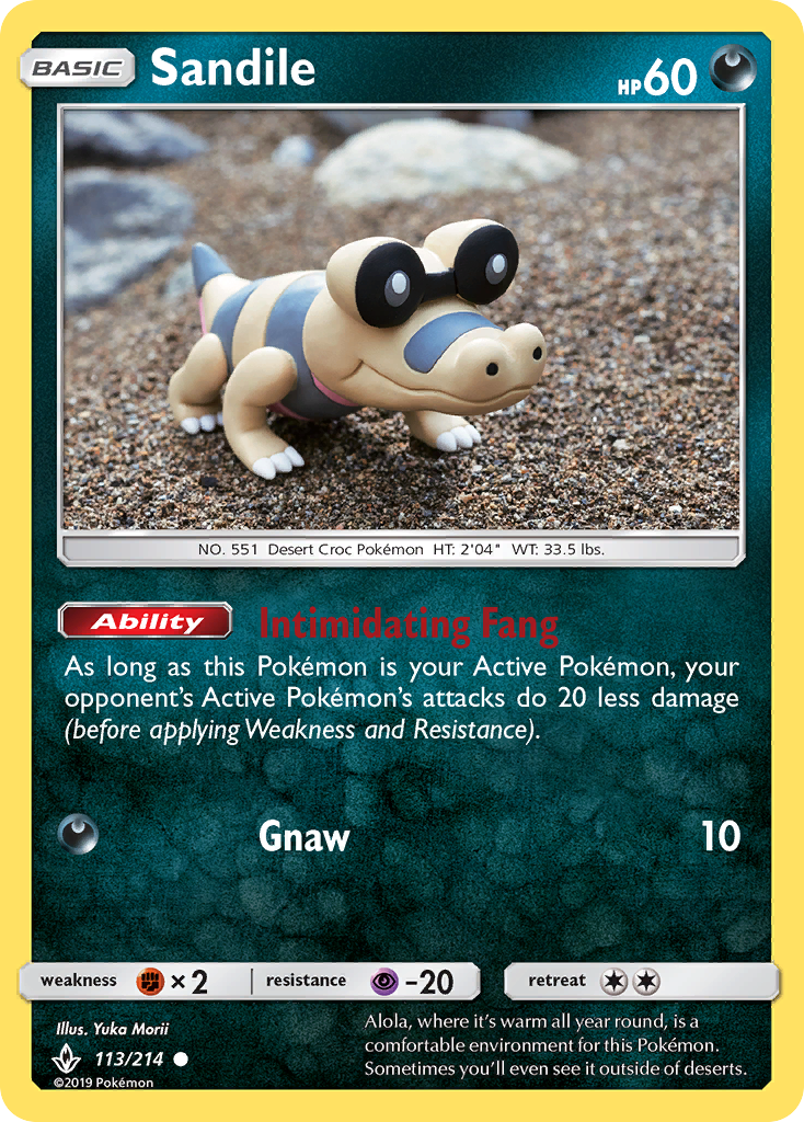 Sandile (113/214) [Sun & Moon: Unbroken Bonds] | Mindsight Gaming