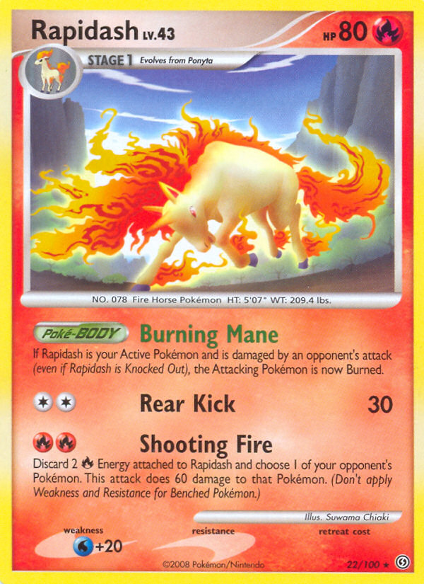 Rapidash (22/100) [Diamond & Pearl: Stormfront] | Mindsight Gaming