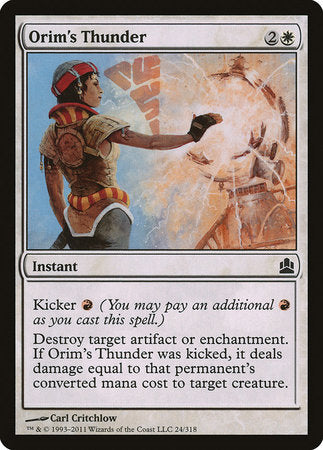 Orim's Thunder [Commander 2011] | Mindsight Gaming