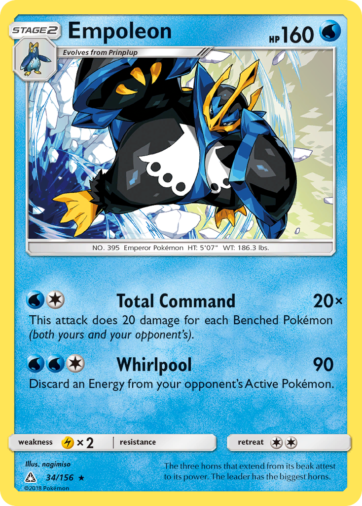 Empoleon (34/156) [Sun & Moon: Ultra Prism] | Mindsight Gaming