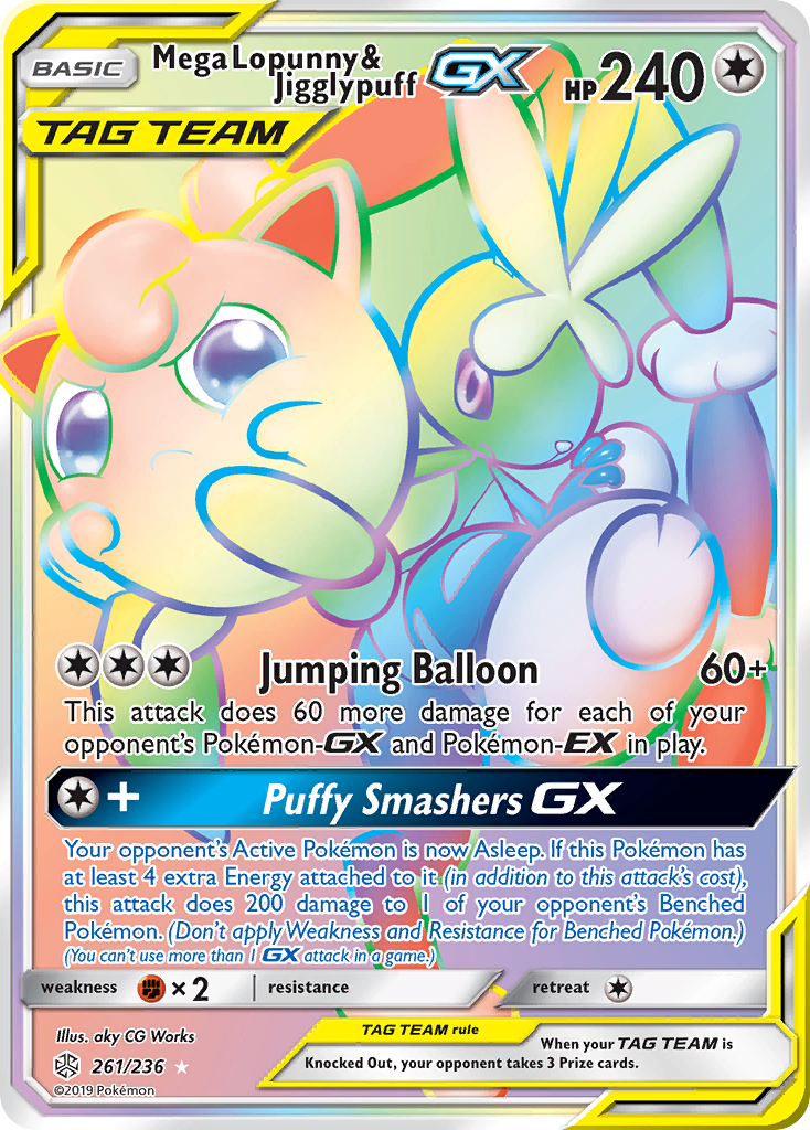 Mega Lopunny & Jigglypuff GX (261/236) [Sun & Moon: Cosmic Eclipse] | Mindsight Gaming