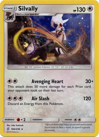 Silvally (184/236) (Cosmos Holo) [Sun & Moon: Unified Minds] | Mindsight Gaming