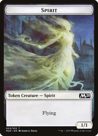 Spirit Token [Core Set 2020 Tokens] | Mindsight Gaming