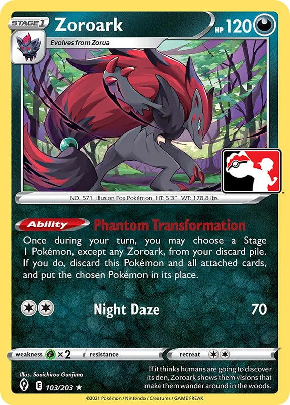 Zoroark (103/203) [Prize Pack Series One] | Mindsight Gaming