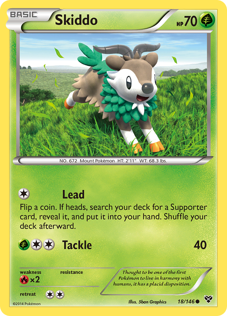 Skiddo (18/146) [XY: Base Set] | Mindsight Gaming