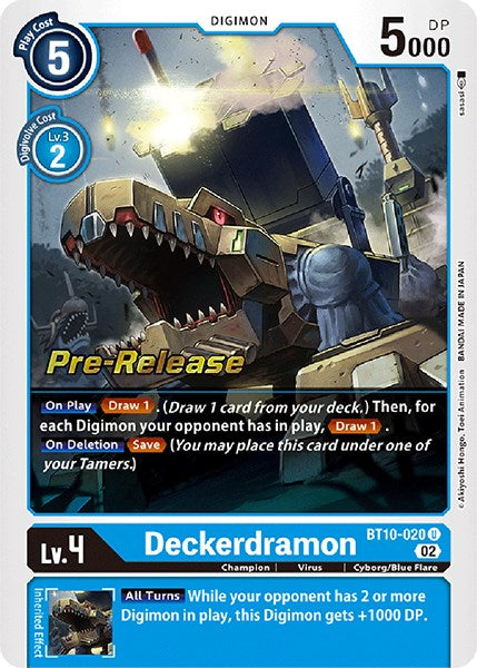 Deckerdramon [BT10-020] [Xros Encounter Pre-Release Cards] | Mindsight Gaming