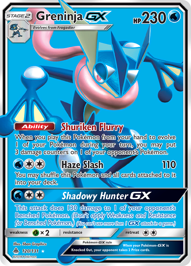 Greninja GX (120/131) [Sun & Moon: Forbidden Light] | Mindsight Gaming