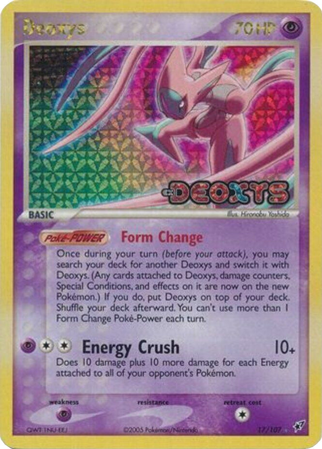 Deoxys (17/107) (Stamped) [EX: Deoxys] | Mindsight Gaming