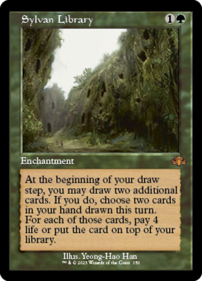 Sylvan Library (Retro) [Dominaria Remastered] | Mindsight Gaming