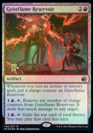 Geistflame Reservoir [Innistrad: Midnight Hunt Prerelease Promos] | Mindsight Gaming