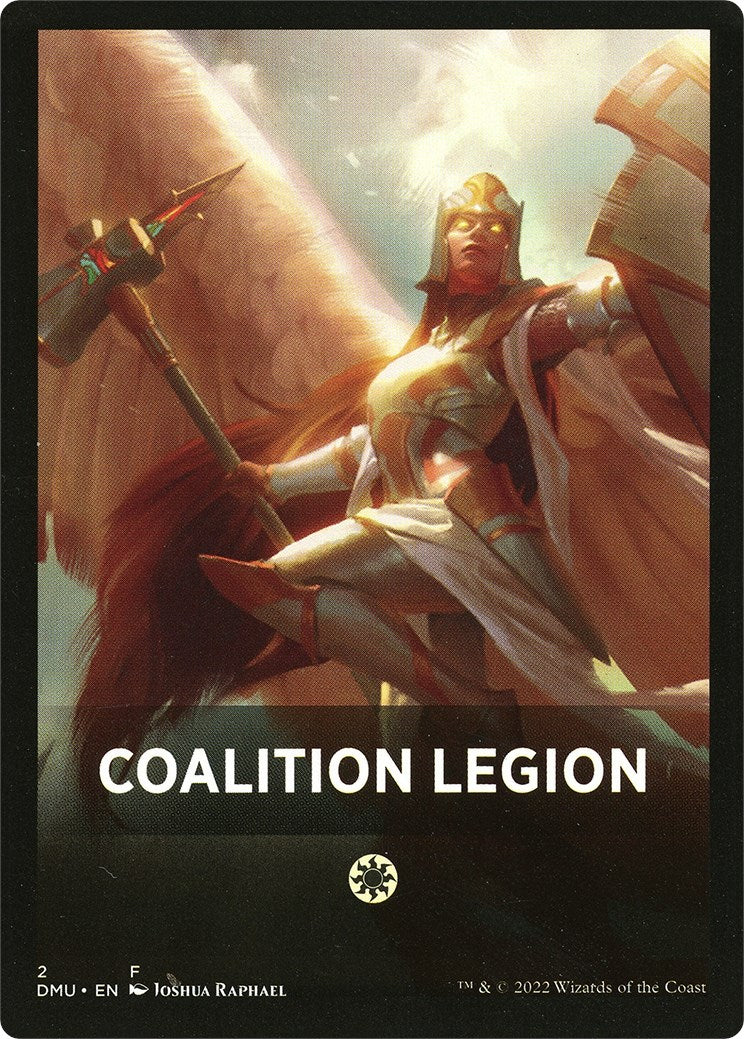 Coalition Legion Theme Card [Dominaria United Tokens] | Mindsight Gaming